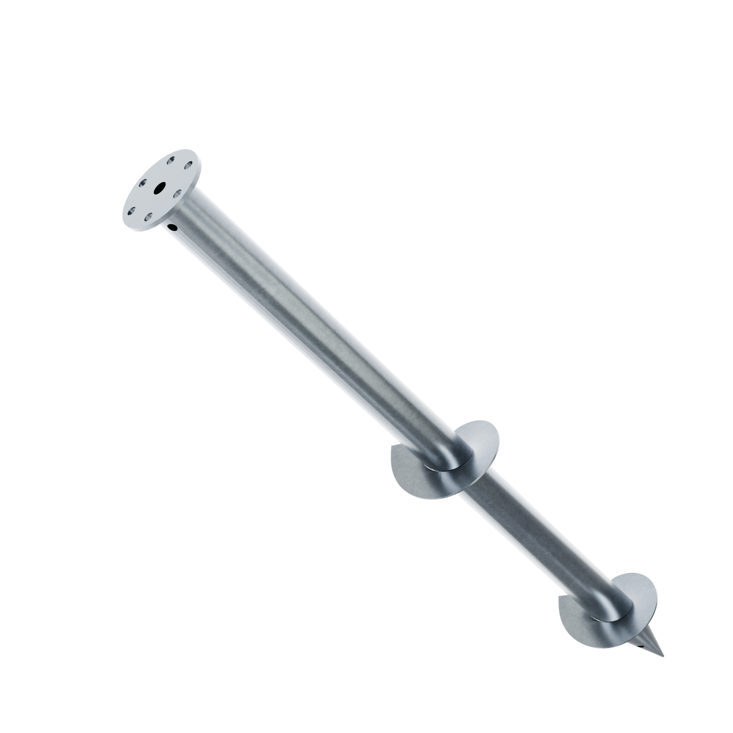 Support de lambourde réglable tige M16 inox Spiral, vue détourée