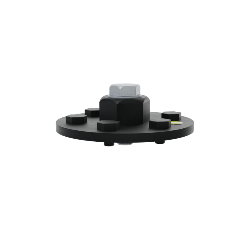 Adaptateur M41 pour Makita en métal noir, forme ronde avec boulons latéraux