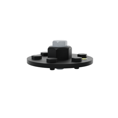 Adaptateur M41 pour Makita en métal noir, forme ronde avec boulons latéraux