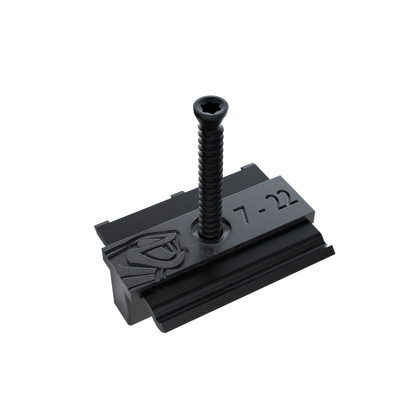 Vis hybride inox pour lambourde alu et lame composite, gamme Hybrid 7-22