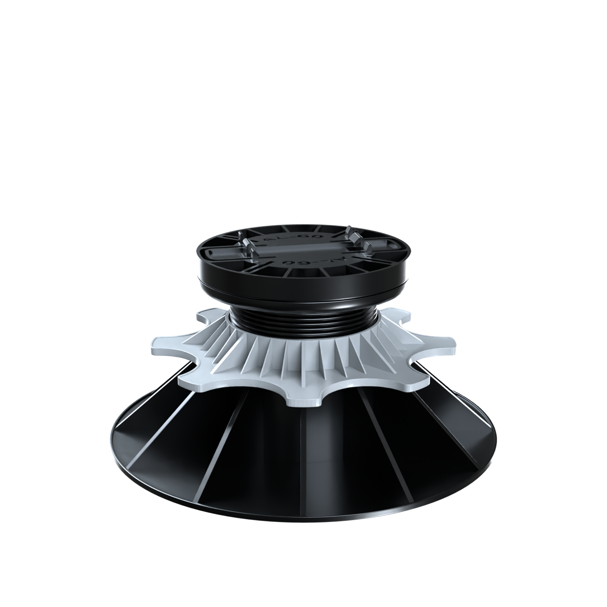 Plot réglable Nivo en polypropylène pour terrasse, hauteur 80-140 mm