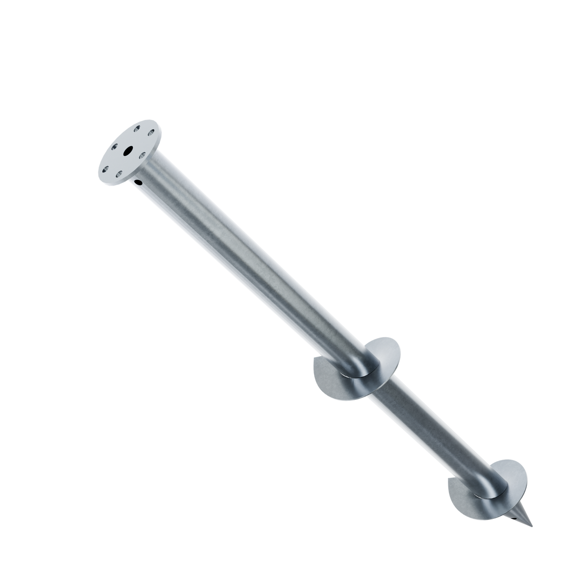 Support de lambourde réglable tige M16 inox Spiral, vue détourée