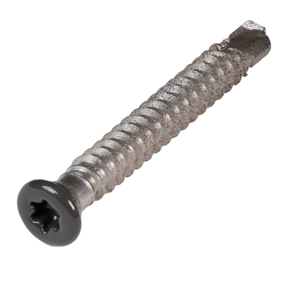 Cobra schroef SS316 A4 5,5x45mm voor aluminium balk - Gekleurde kop (50 stuks)