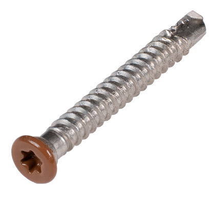 Cobra schroef SS316 A4 5,5x45mm voor aluminium balk - Gekleurde kop (50 stuks)